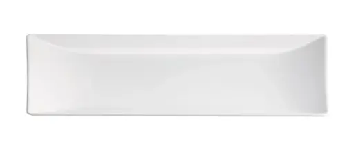[B758008-1] Fuente rectangular Ming II Stonware blanca 30x8x2 cm