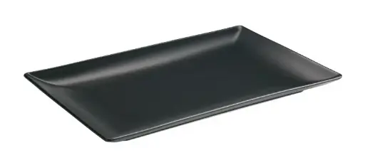 [B2883] Fuente rectangular Ming II Stonware negra 30x20x2,5 cm