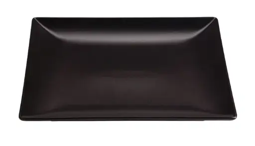 [B2771] Plato llano Ming II Stonware negro 26x26x2,5 cm