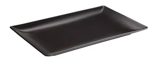 [B2774-2] Fuente Rectang. negra Stoneware 25x15
