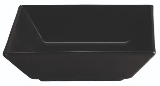 [B2776-2] Plato hondo negro Stoneware 17,5x17.5
