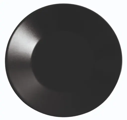 [B2966-2] Plato postre negro Stoneware The reser