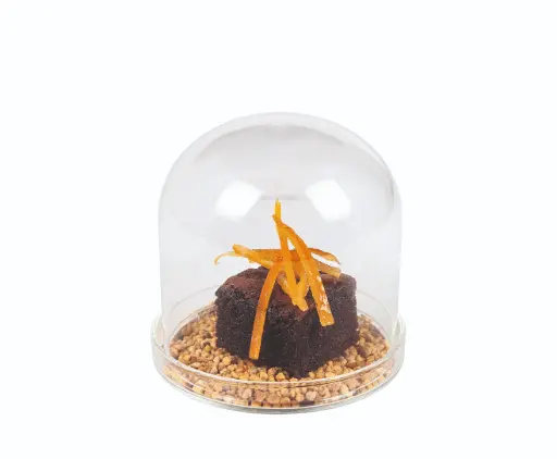 [B803041] Campana degustación con plato borosilicato 8x8 cm