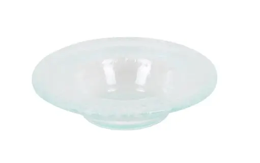 [B605022] Plato degustación natural Clear vidrio 10x2 cm