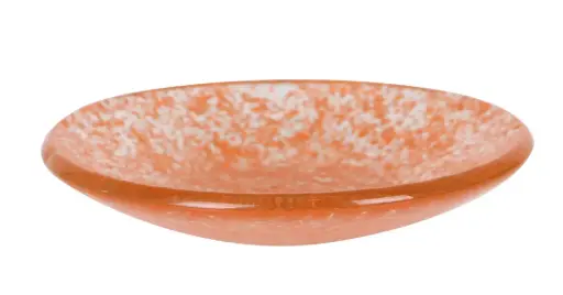[B605034] Plato degustación vidrio naranja 8,5x1,5 cm