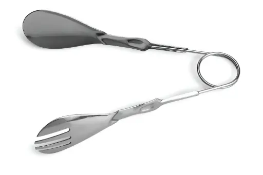 [5654] Pinza buffet ensalada con muelle de acero inoxidable 24 cm
