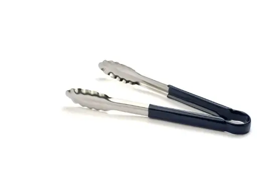 [10684] Pinza Buffet Inox Mango Color Cm.  25 Azul