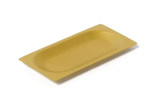 [8607] Plato 1/2 Racion Oval (8003) Pvd Ice Oro