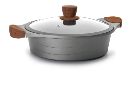 [27327] Cacerola Baja Aluminio Fundido Stilo 28 Cm.  