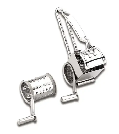 [60335] Rallador Manivela Inox.  2 Cuchillas