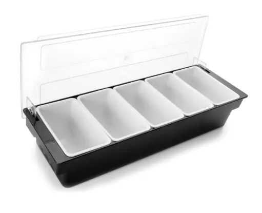 [61135] Contenedor Condimentos 5 Sectores 600Ml 