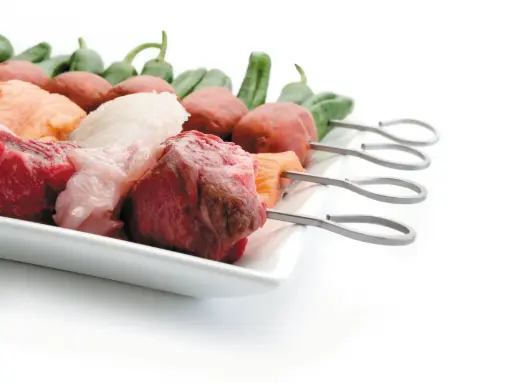 [62445] Brocheta Inox. 40,5 Cm. 6 Unid.  