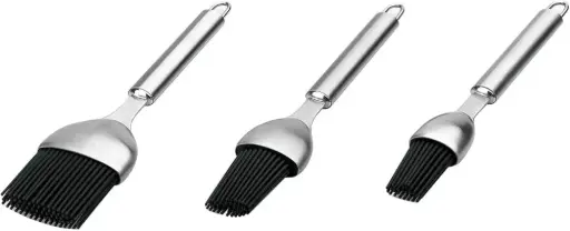 [64418] Pincel silicona mango de acero inoxidable 22 cm