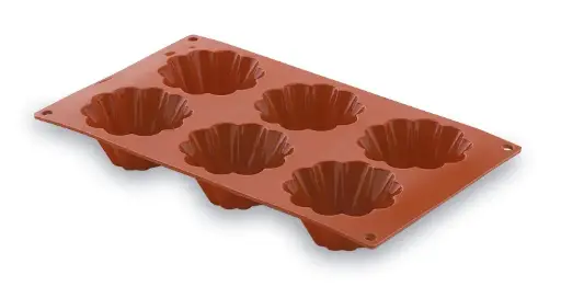 [66819] Molde silicona Briochette 6 cavidades 103x20 mm