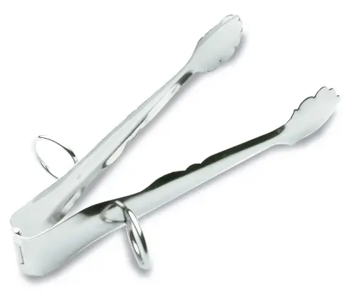 [68008] Pinza Pasteleria de acero inoxidable con anillas 16 cm