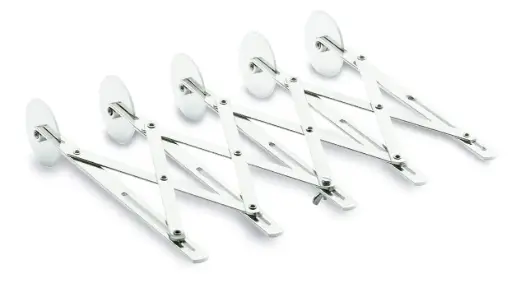 [68246] Carretilla corta pastas extensible de acero inoxidable 5 ruedas