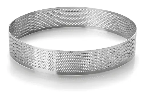 [68536] Aro Redondo Perforado Inox. 16X2 Cm.                             